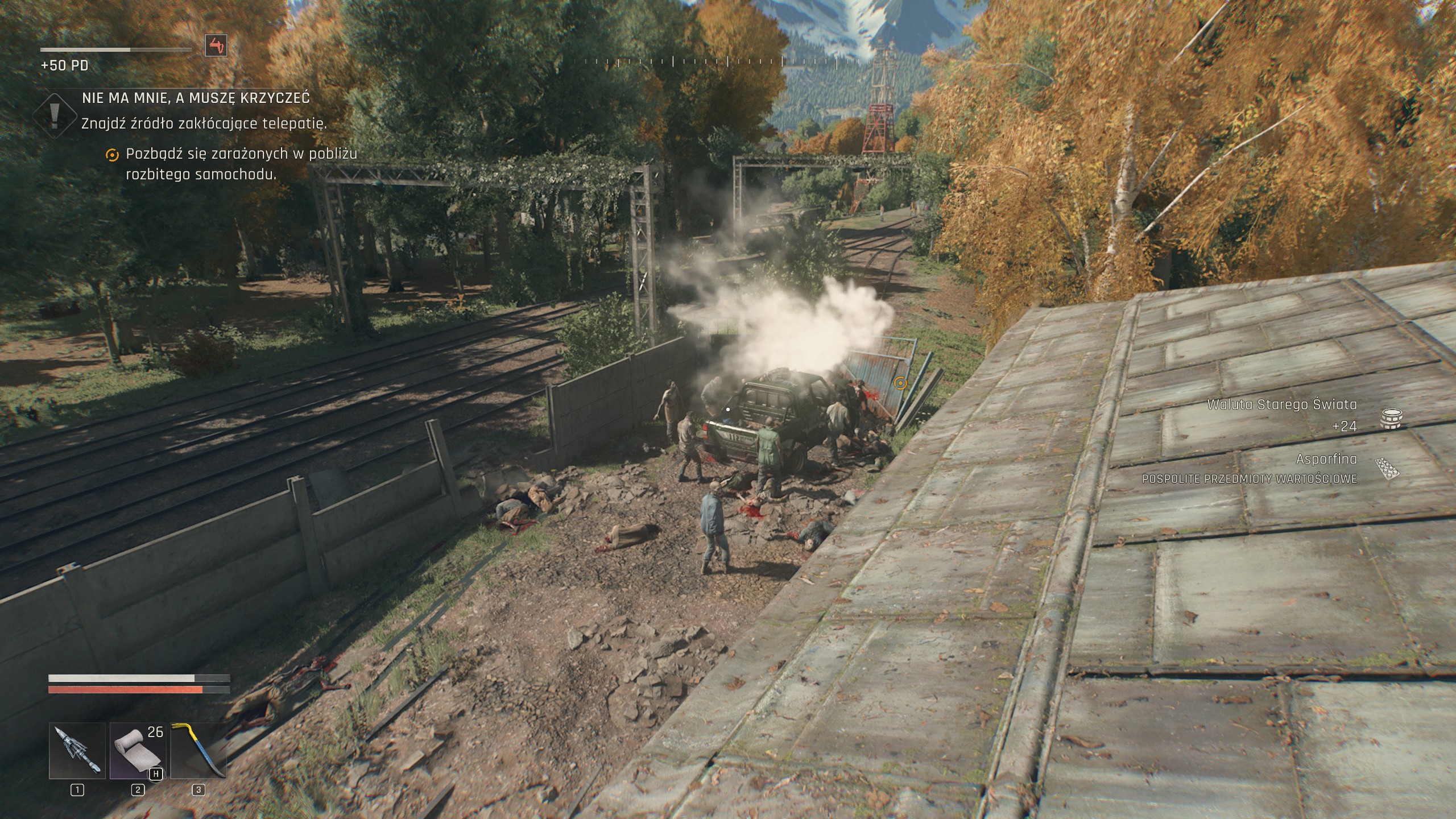 Dying Light The Beast - Nie ma mnie a muszę krzyczeć: bocznica kolejowa, telepatia