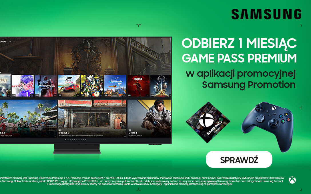 Kup Samsunga, dostaniesz Xbox Game Pass w prezencie. Promocja trwa!