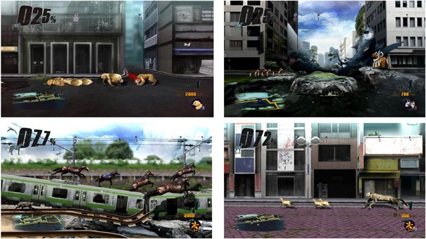 Gameplay z Tokyo Jungle