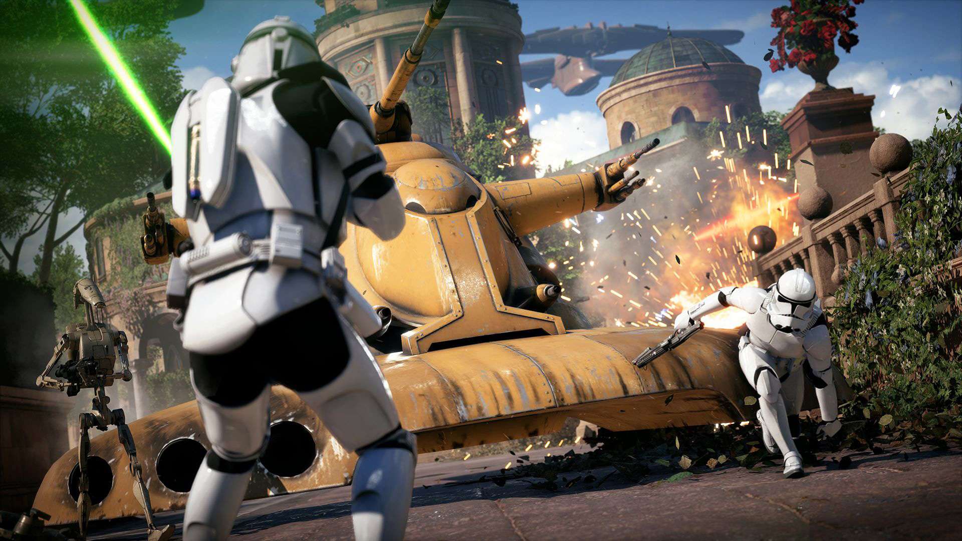 Star Wars: Battlefront II. Znacznie lepsze oświetlenie na PS4 Pro. Porównanie grafiki i framerate&#039;u