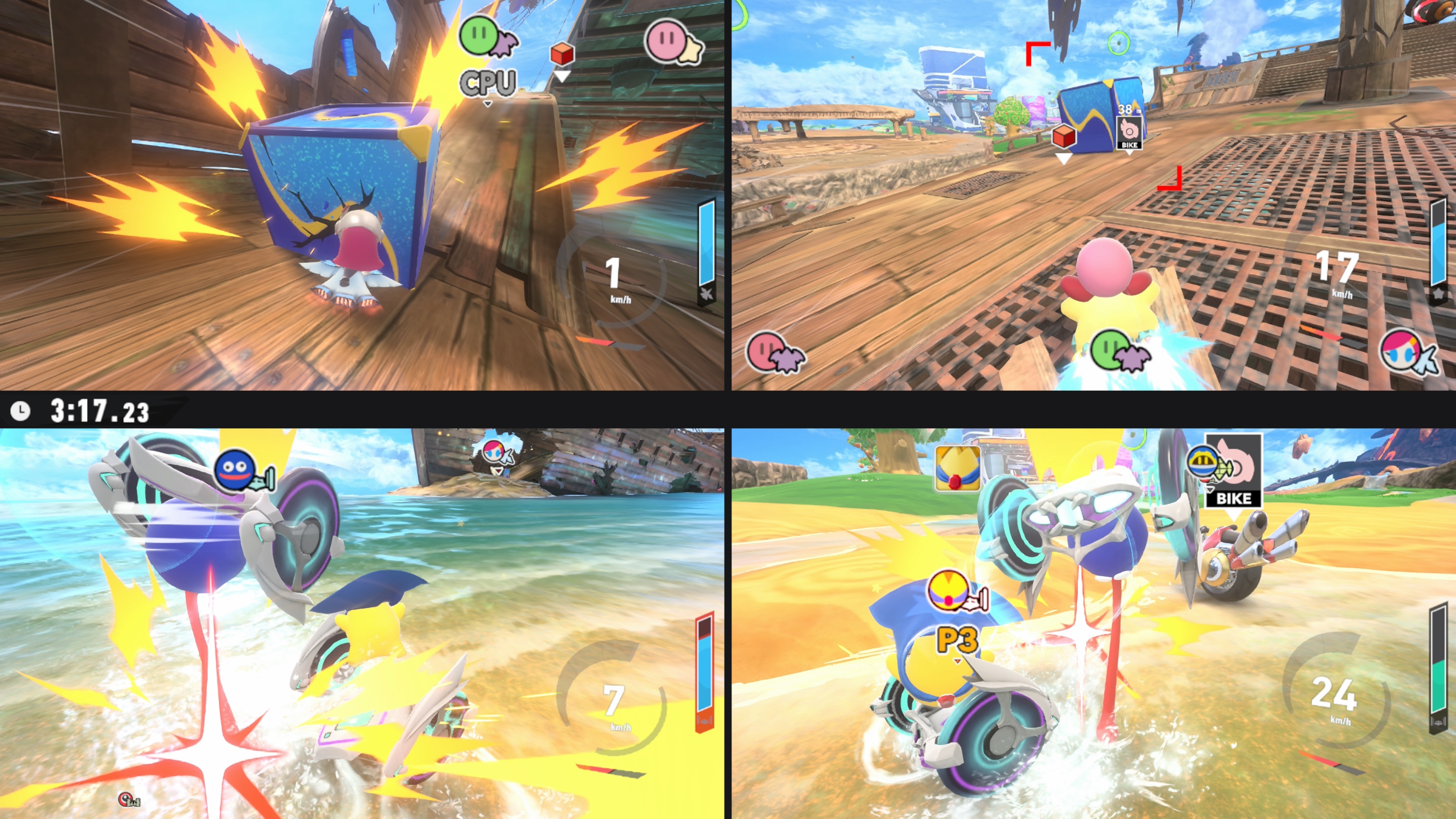 Kirby Air Riders - recenzja gry. Walka w czterech graczy