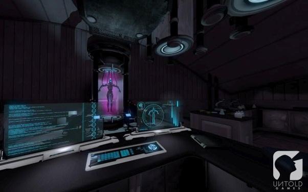 Fragment rozgrywki z Loading Human - gra przygotowana dla gogli VR