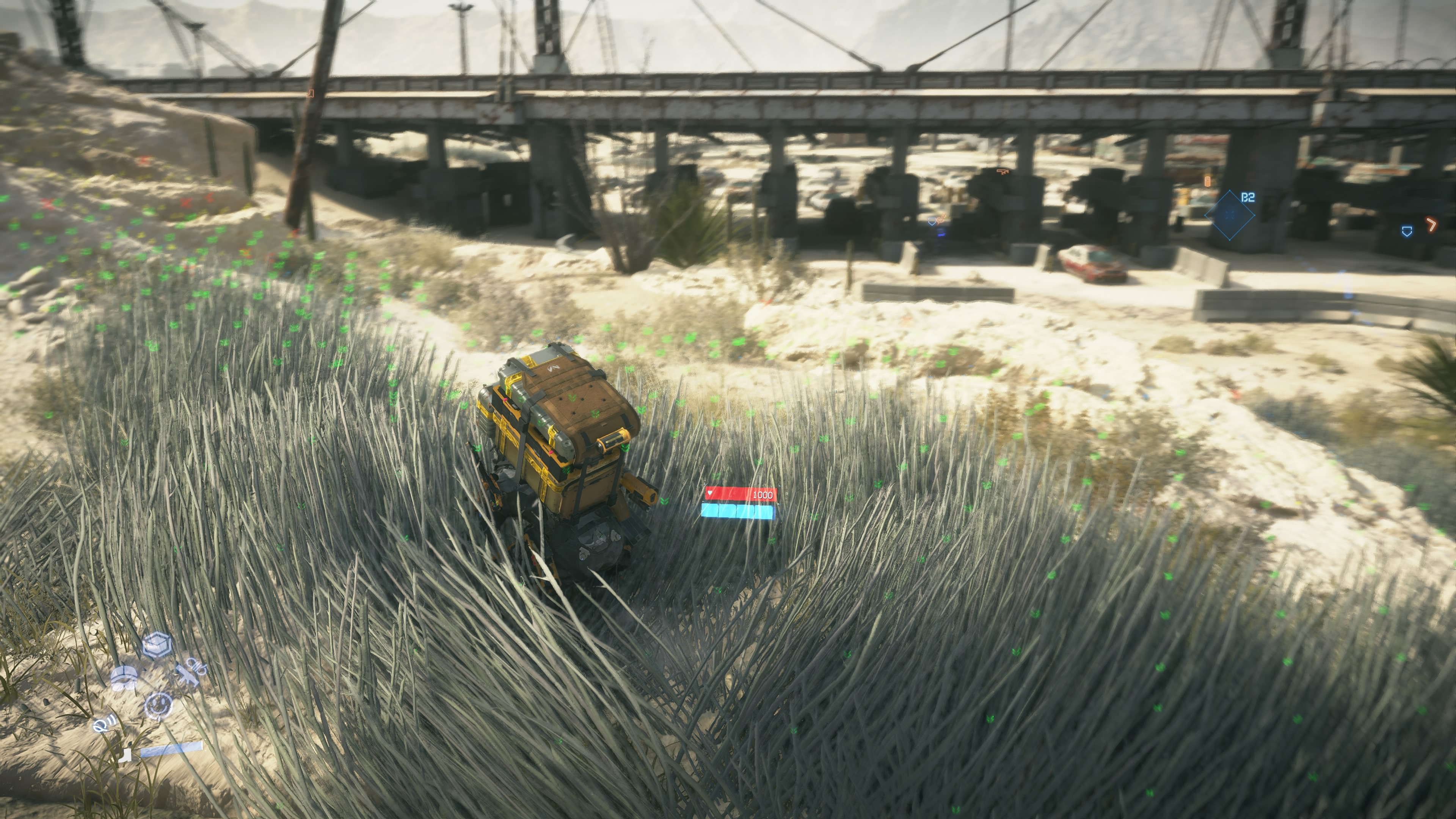 Death Stranding 2 - Zlecenie 2: Dostarcz bramę sieci chiralnej do C1, Ciudad Nudo del Norte, bandyci, broń