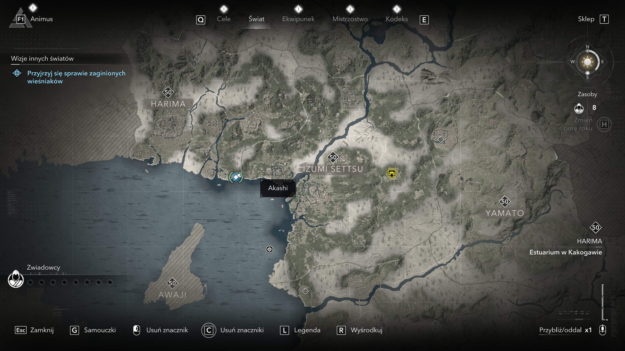 Assassin's Creed Shadows - Wizje innych światów: zaginieni wieśniacy, Akashi