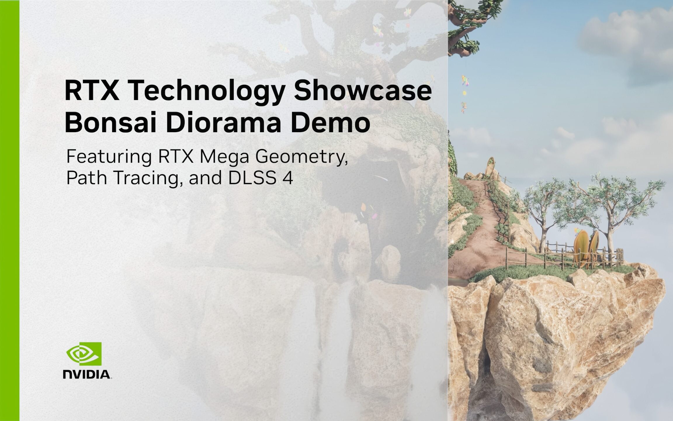 NVIDIA prezentuje DLSS 4, Path-Tracing i RTX Mega Geometry w nowym demie „Bonsai Diorama”
