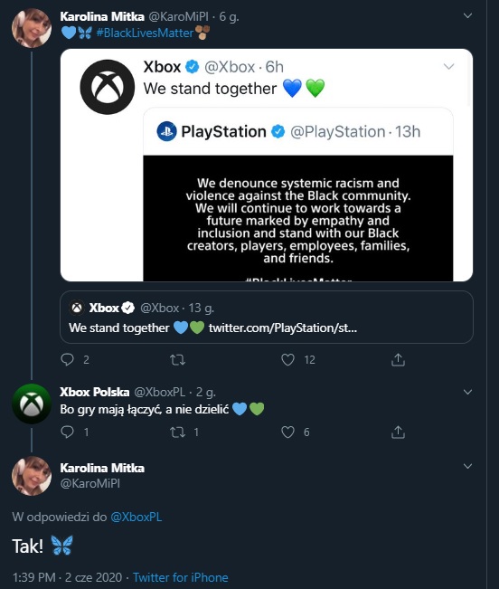 PlayStation i Xbox grają razem. Korporacje wspólnie sprzeciwiają się wydarzeniom w USA