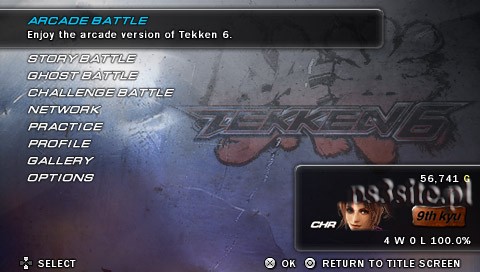 Kieszonkowy Tekken bez chodzonego trybu