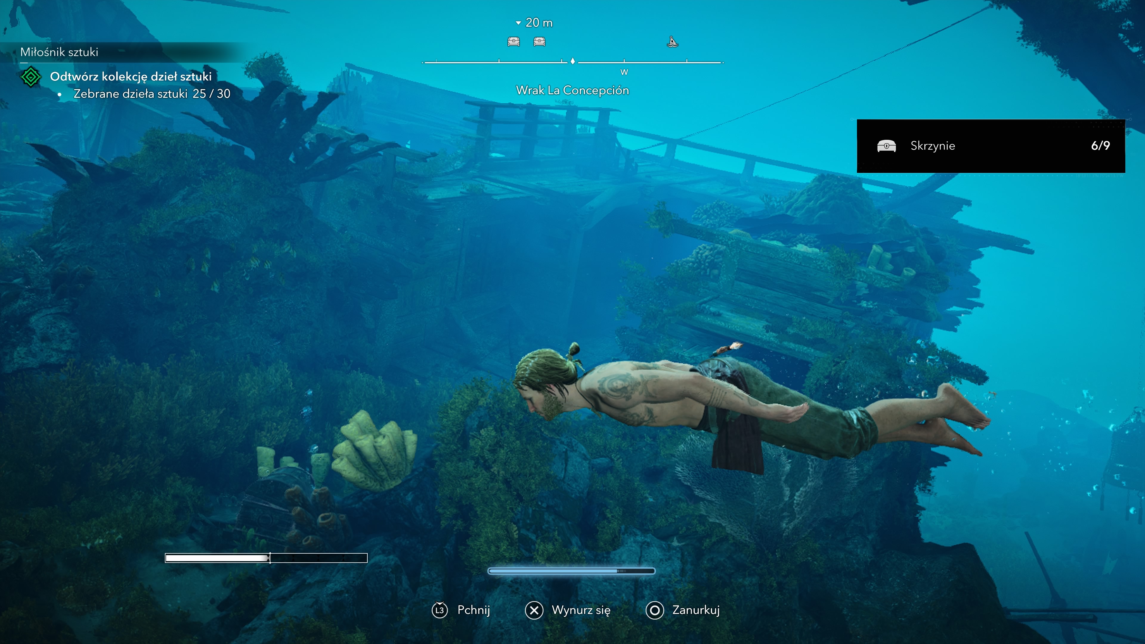 Assassin's Creed Black Flag Resynced - Wrak La Concepcion: skrzynie i sekrety