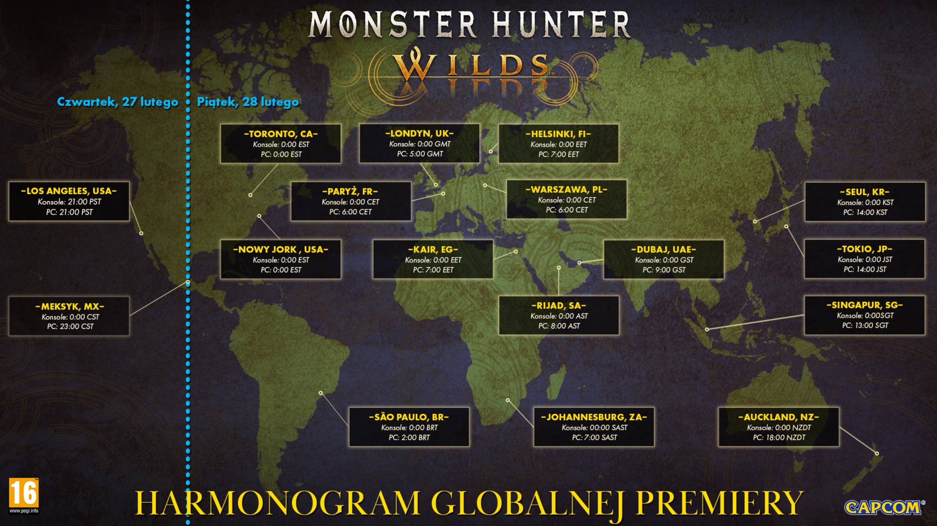 Monster Hunter Wilds - godzina premiery