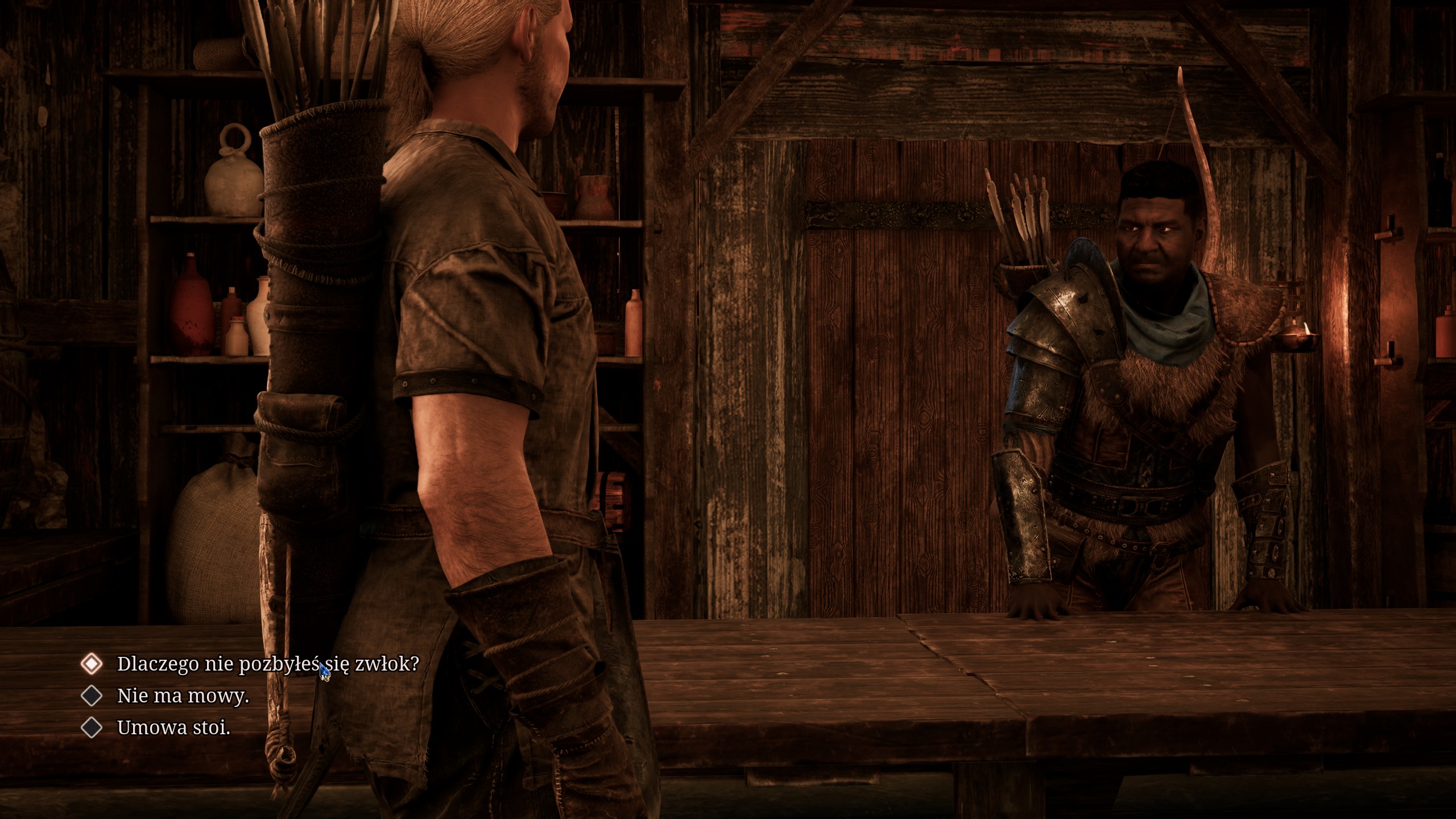 Gothic 1 Remake - Aż po szyję: Bran, brygadzista, zbieracze, jaskinia obok stawu, Jacko, Renyu, topór