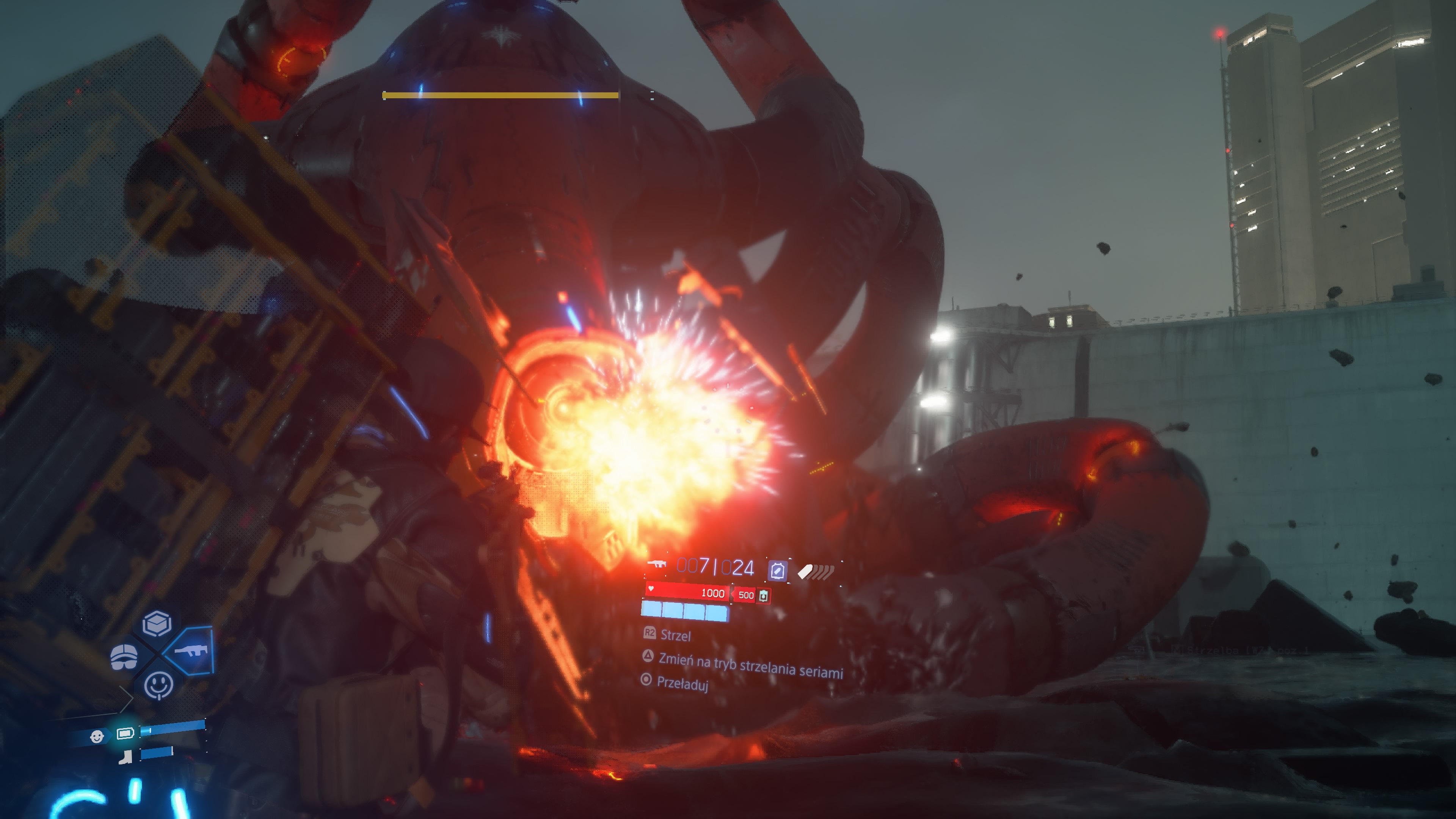 Death Stranding 2 - Zlecenie 12: Nietypowe prądy smolne przy F1, Ogromny mech