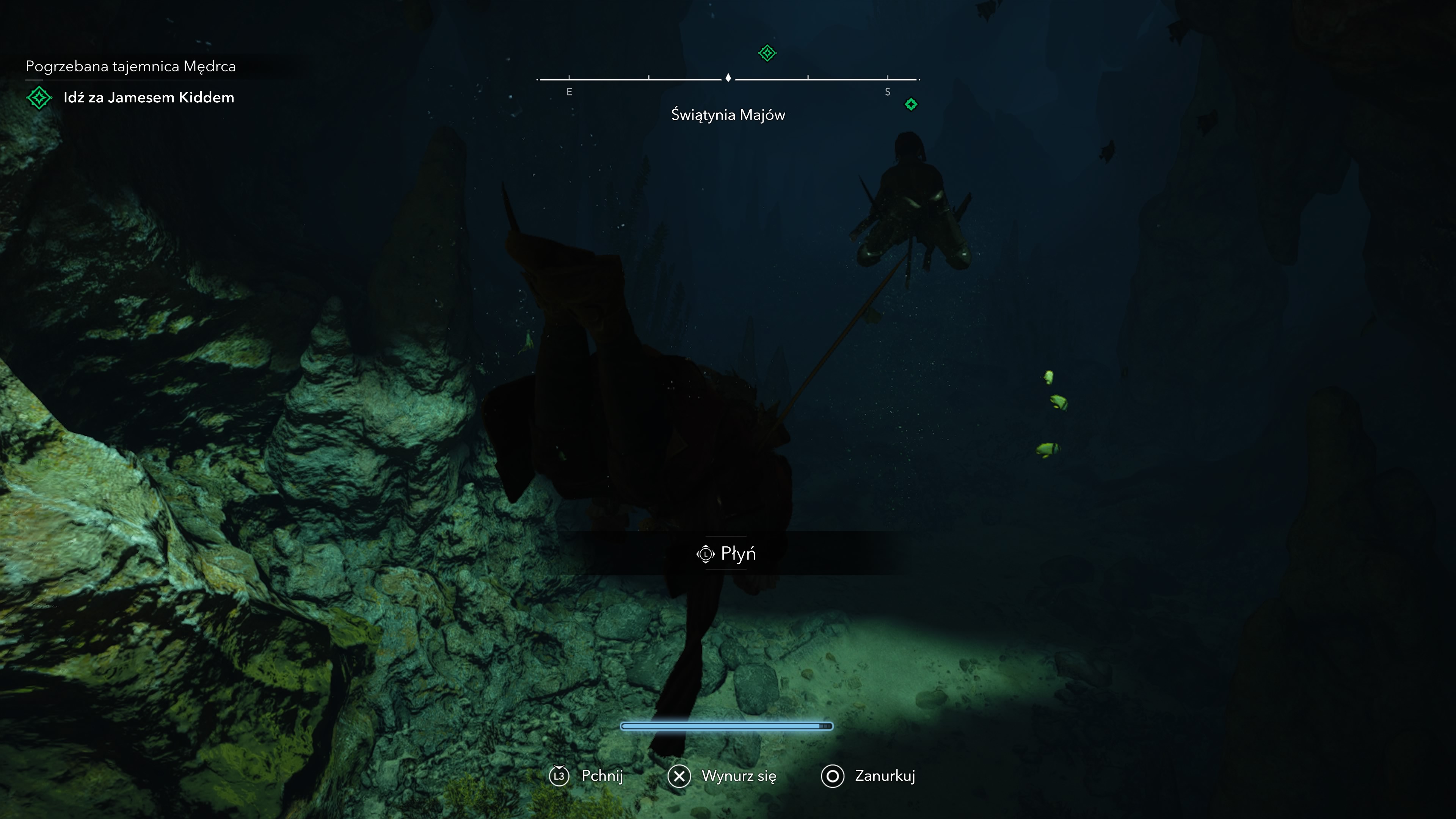 Assassin's Creed Black Flag Resynced - Pogrzebana tajemnica Mędrca: świątynia Majów, głazy, dźwignia