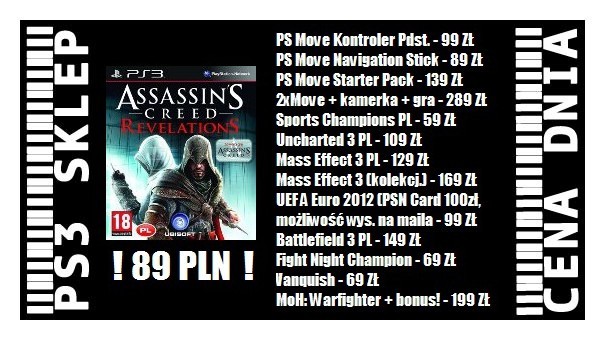 SKLEP: Doskonała cena Assassin&#039;s Creed: Revelations i wielu innych gier oraz sprzętów na koniec maja!