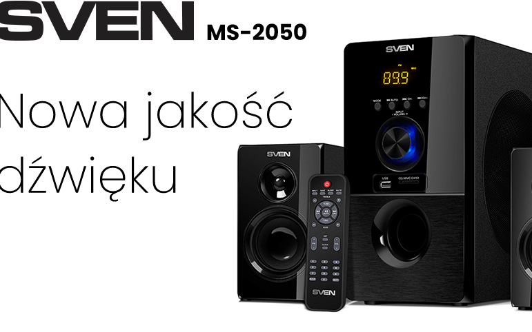 Majówkowy rabat na głośniki Sven - wieża, subwoofer i 2 głośniki o łącznej mocy 55W za 299 zł
