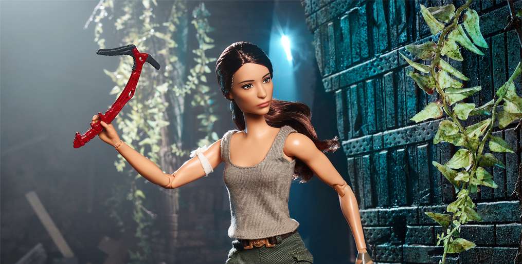 Lara Croft jako lalka Barbie