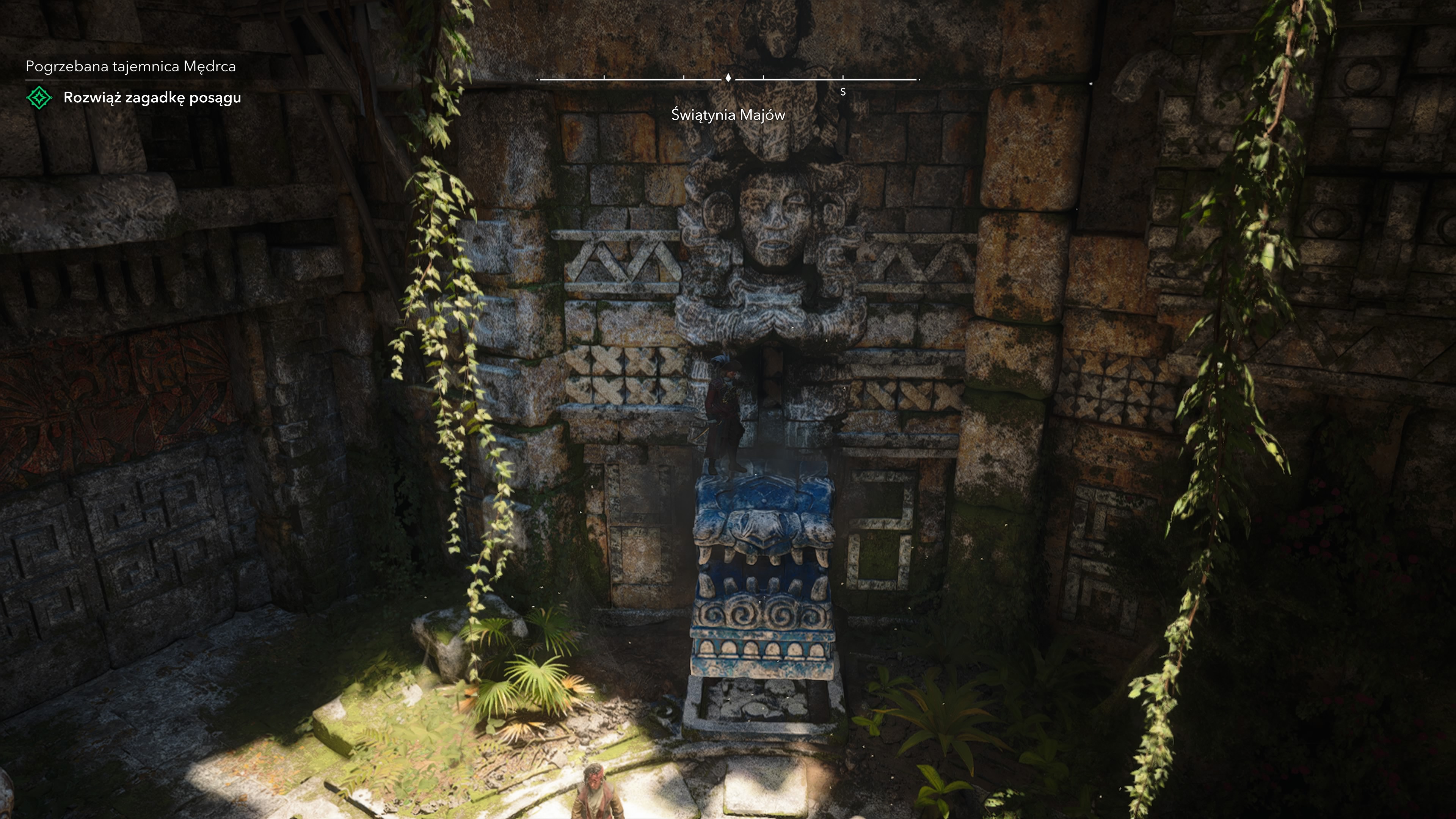 Assassin's Creed Black Flag Resynced - Pogrzebana tajemnica Mędrca: świątynia Majów, głazy, dźwignia