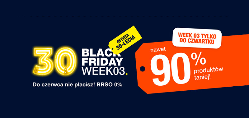 Black Friday Week #3 w RTV Euro AGD: telewizory, smartfony, sprzęt IT, akcesoria dla graczy