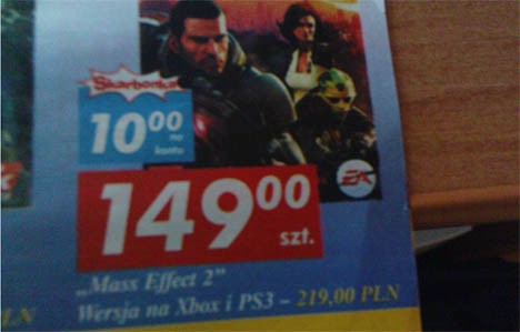 Mass Effect 2 na PS3 już sklepach!