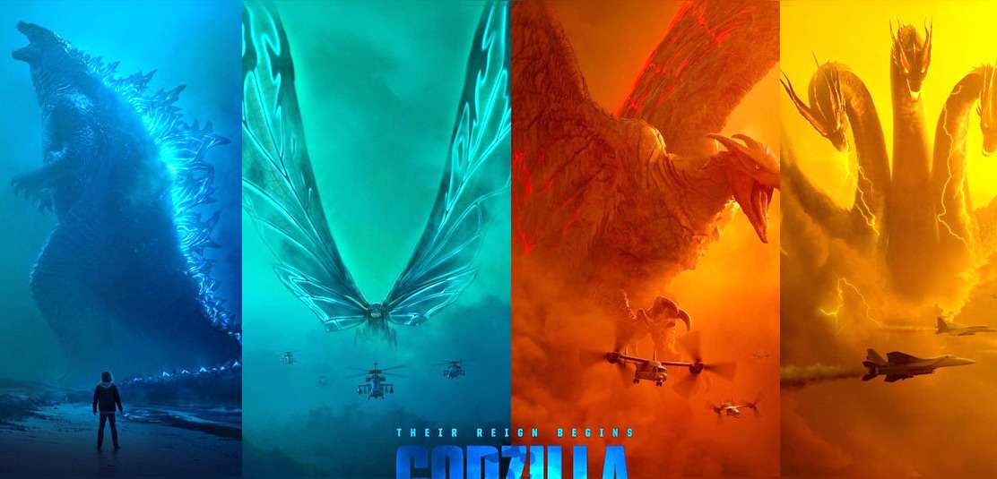 Godzilla 2: Król potworów na efektownych reklamach