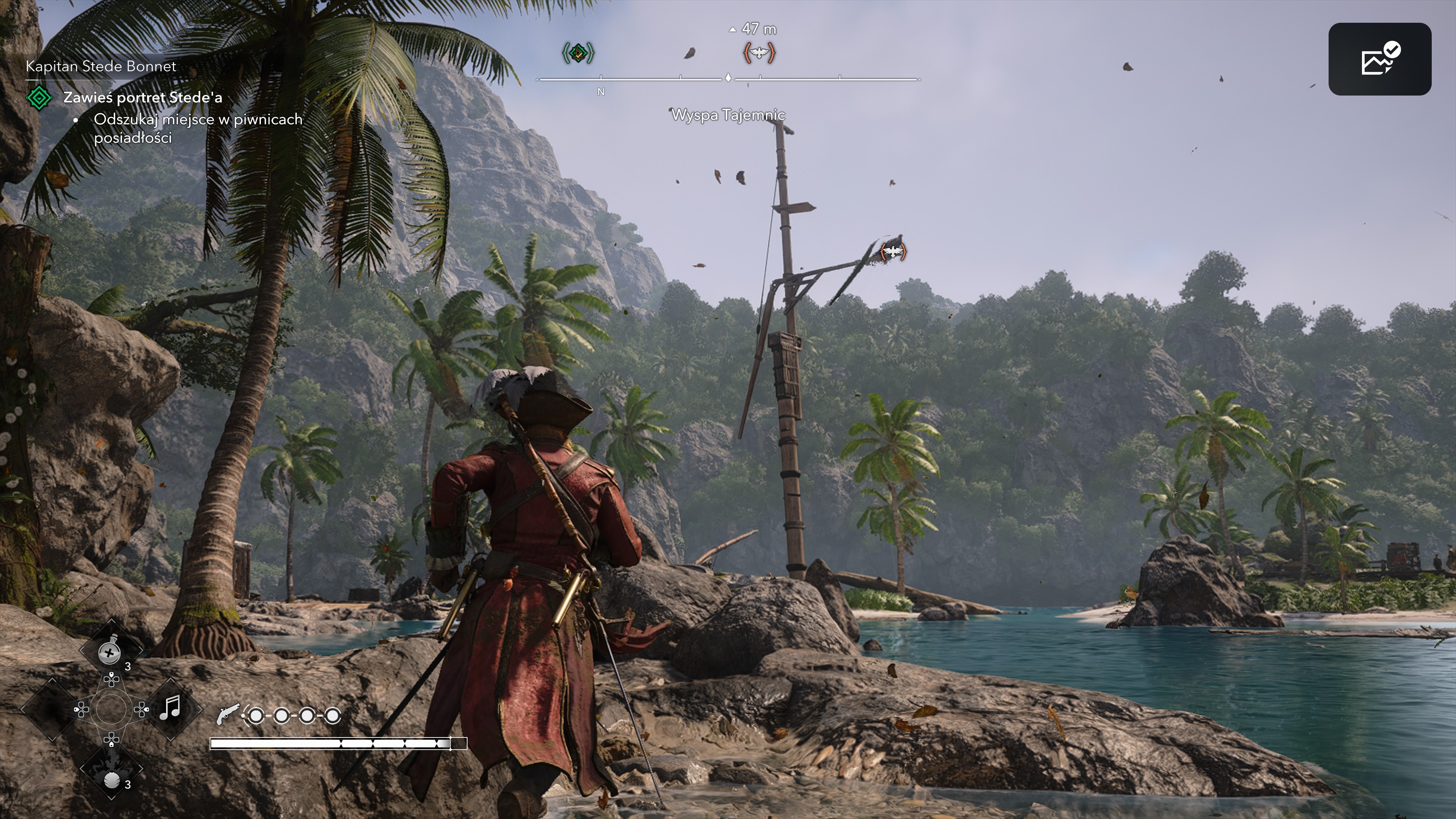 Assassin's Creed Black Flag Resynced - Wieże synchronizacyjne, punkty widokowe na Wyspa Tajemnic