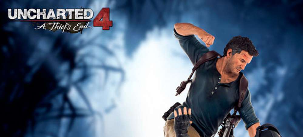 Uncharted 4. Ładna figurka reklamowana przez Sony mierzy ok. 60 cm.  Jej zakup nie będzie prosty