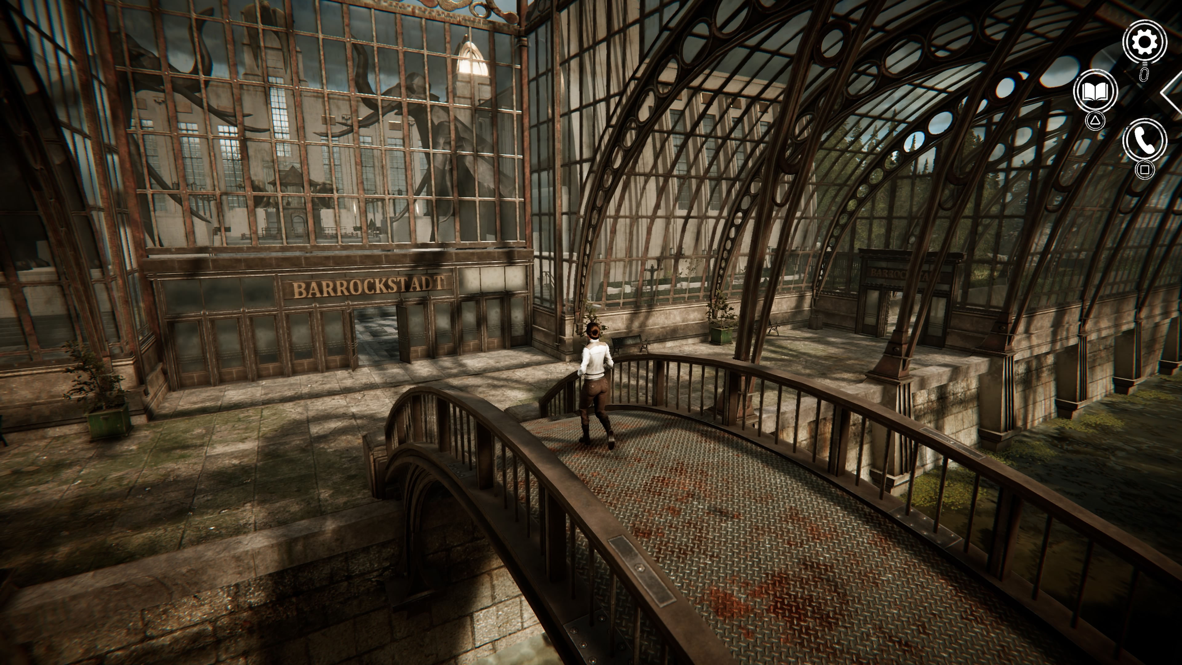 Syberia Remastered - Uniwersytet Barrockstadt: maszyna nakręcająca, rektorzy, biblioteka, zawiadowca, Pons