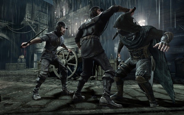 Cienie, deszcz, mgła i przyczajony złodziej - mroczne screeny z Thief