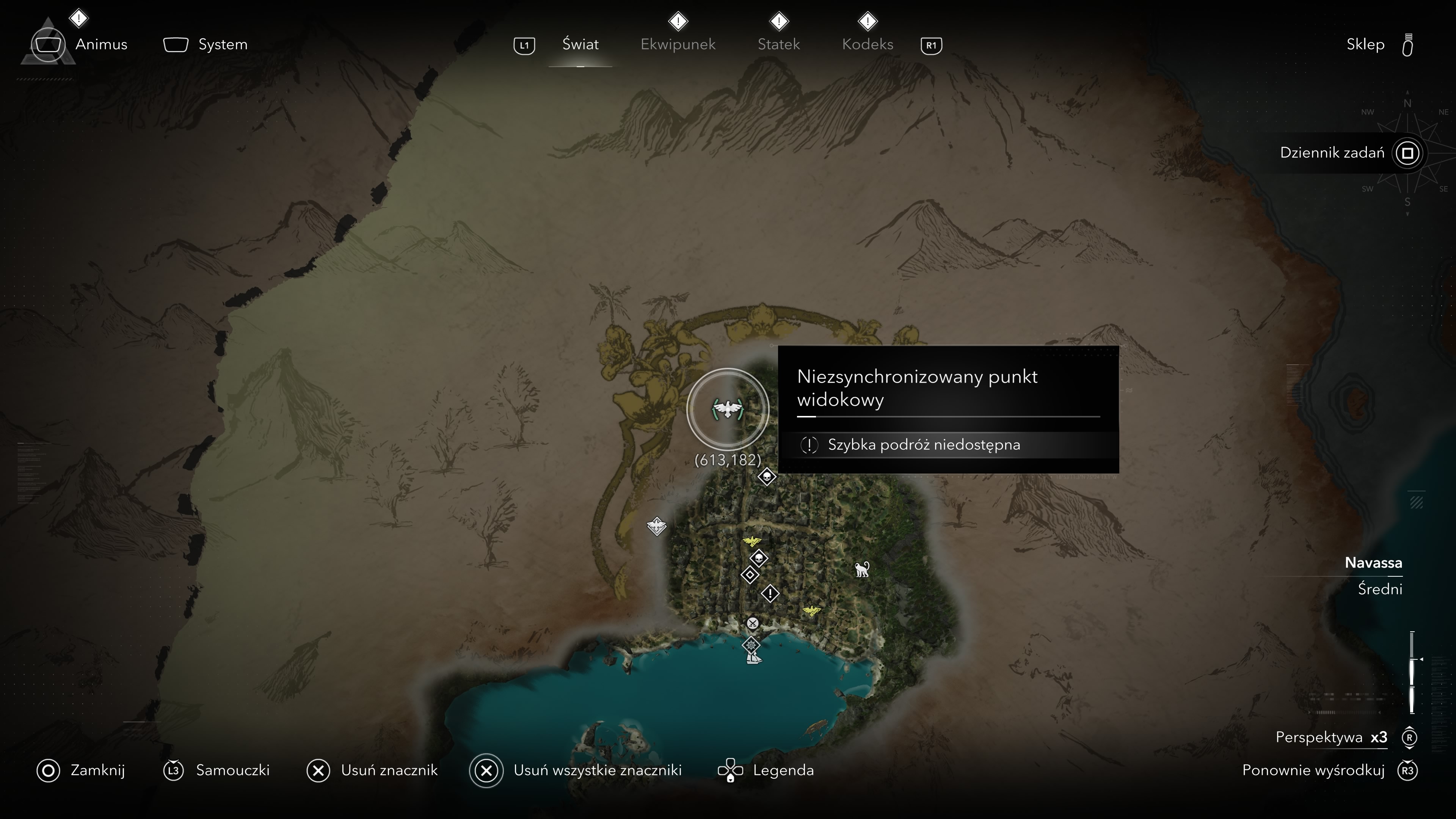 Assassin's Creed Black Flag Resynced - Wieże synchronizacyjne, punkty widokowe w Kingston