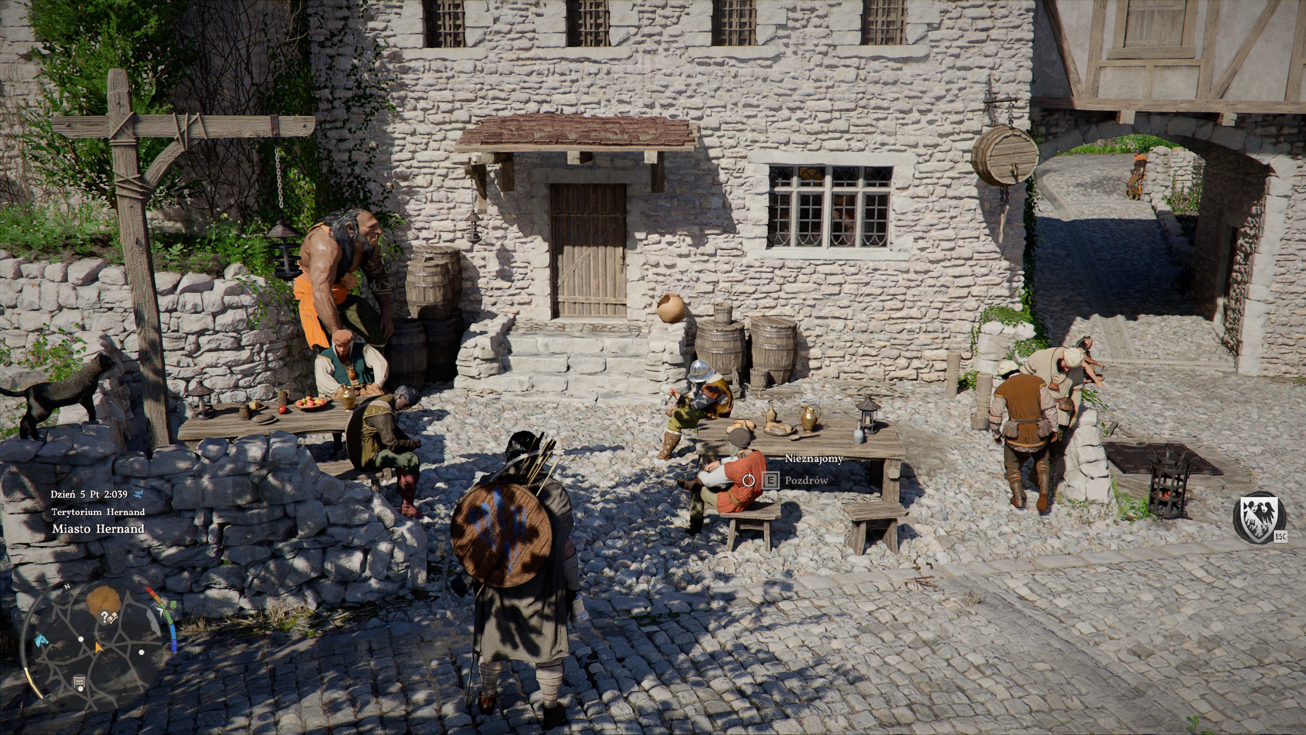 Crimson Desert - Tam gdzie zbierają się plotki: strój, wstęp, Hernand, karczma