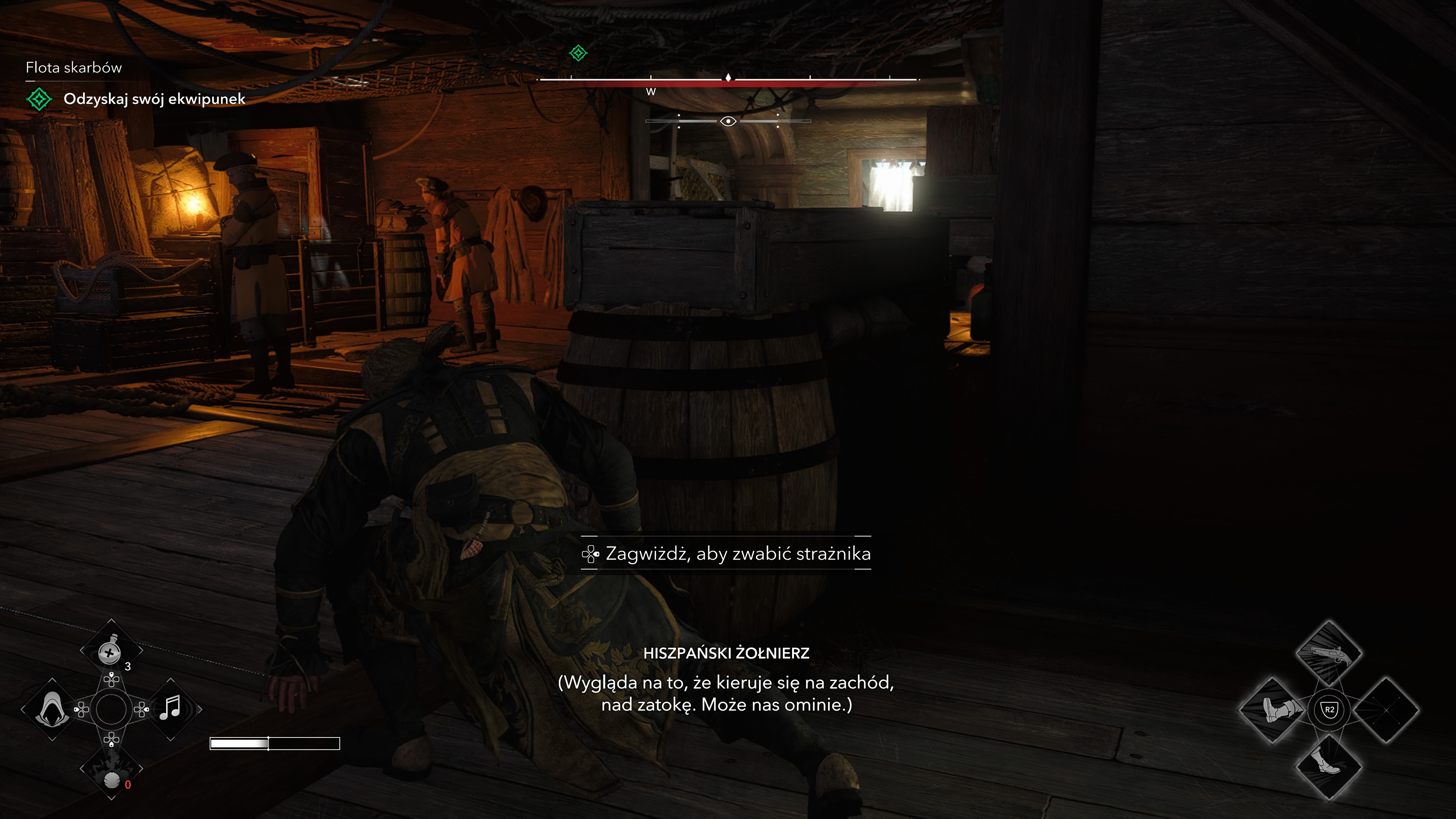 Assassin's Creed Black Flag Resynced - Flota skarbów: Adewale, okręt, piraci, kapitan, Kawka