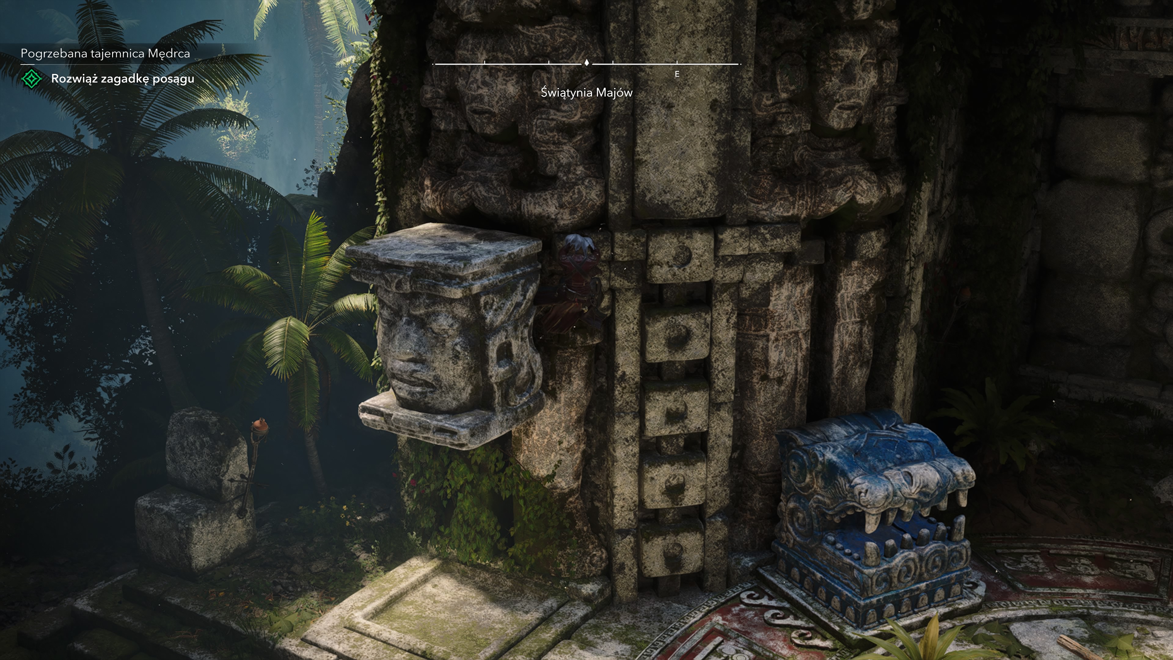 Assassin's Creed Black Flag Resynced - Pogrzebana tajemnica Mędrca: świątynia Majów, głazy, dźwignia