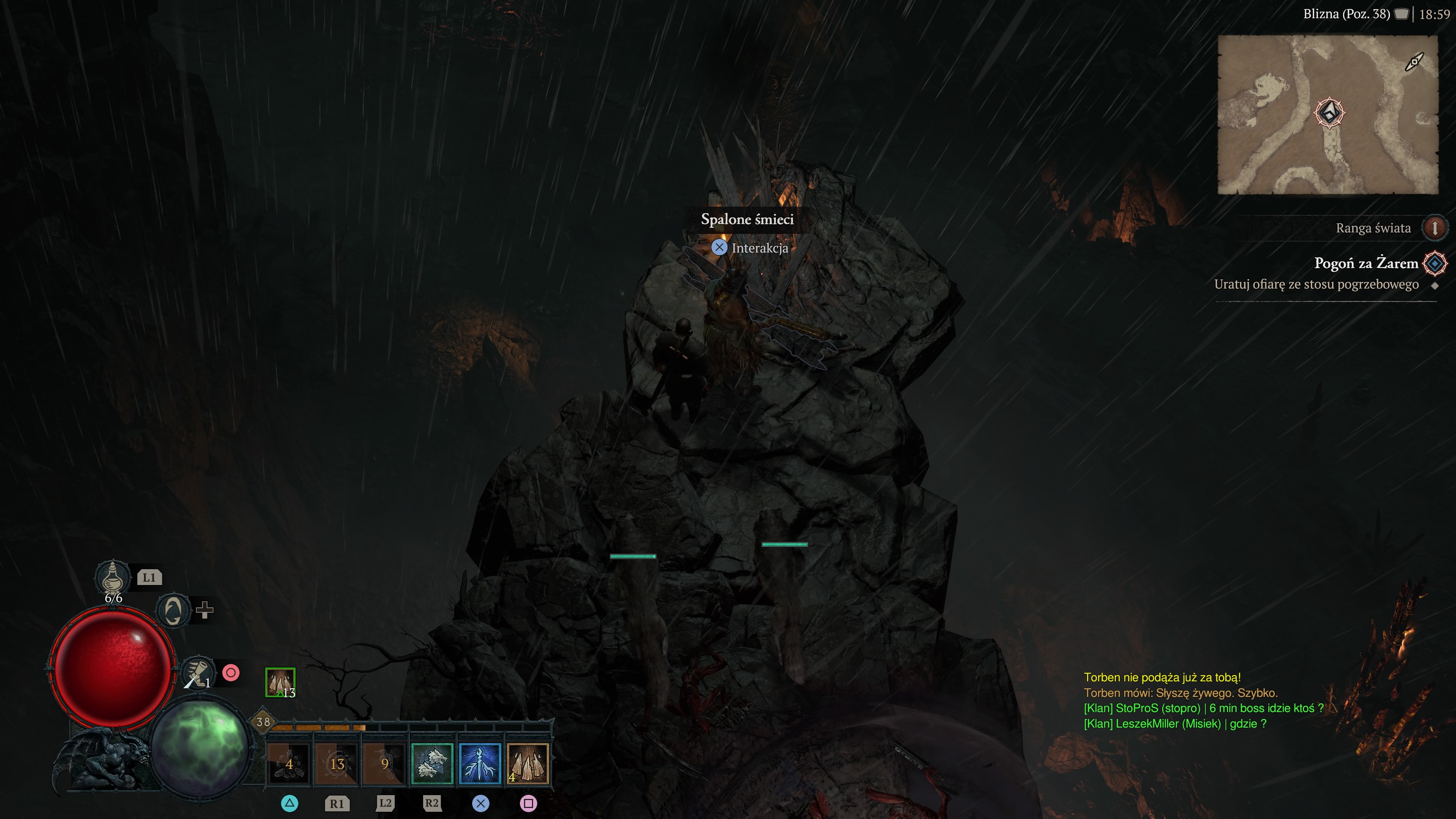 Diablo 4 - Wspomnienia o Gęsi, Honorowy zakład, Szpony, Stos popiołu, Pogoń za Żarem, Niedźwiedź Czarnoboru