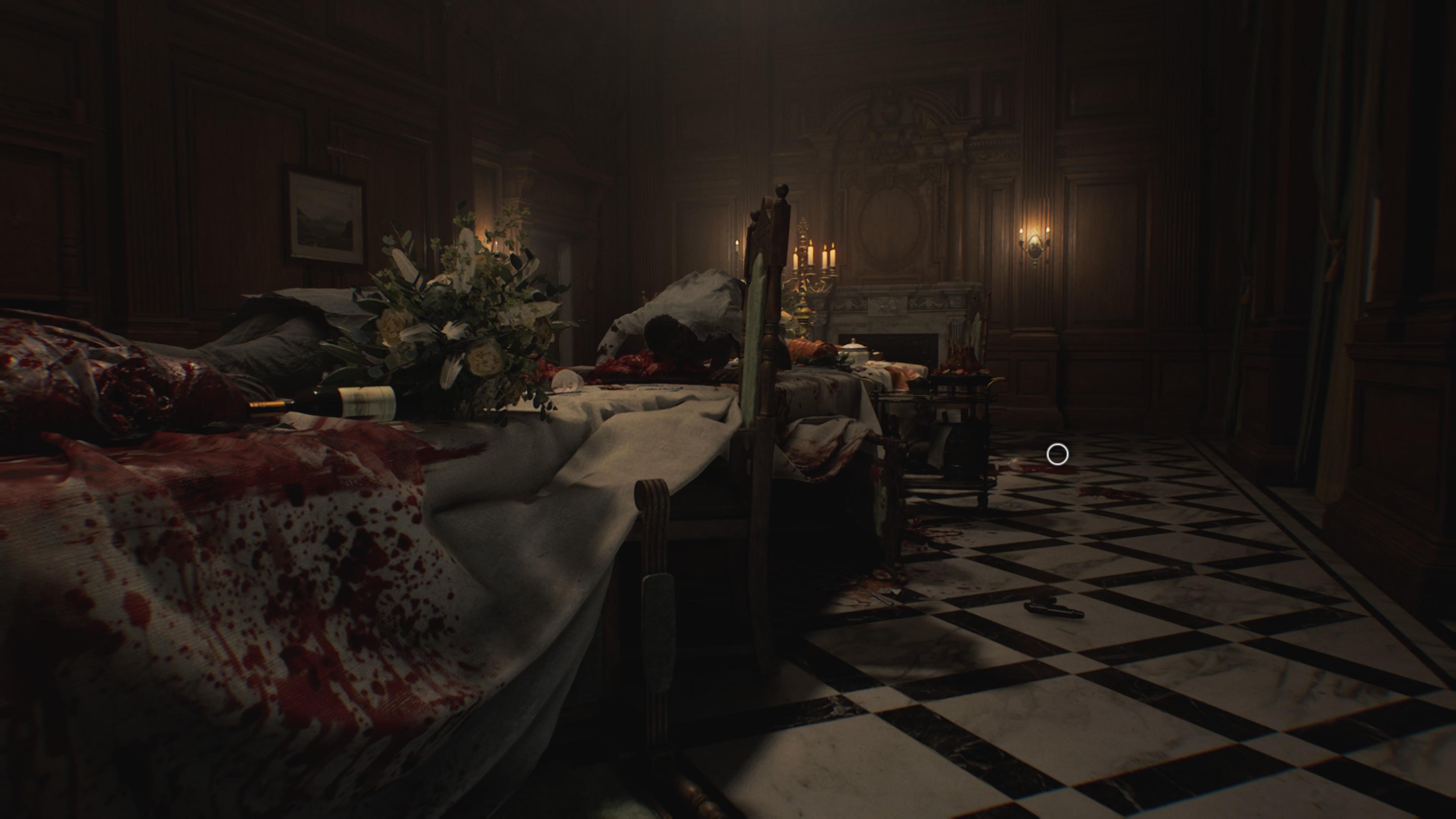 Resident Evil Requiem - Grace: hol posiadłości, biuro ochrony, skrzydło zachodnie, kuchnia, pistolet