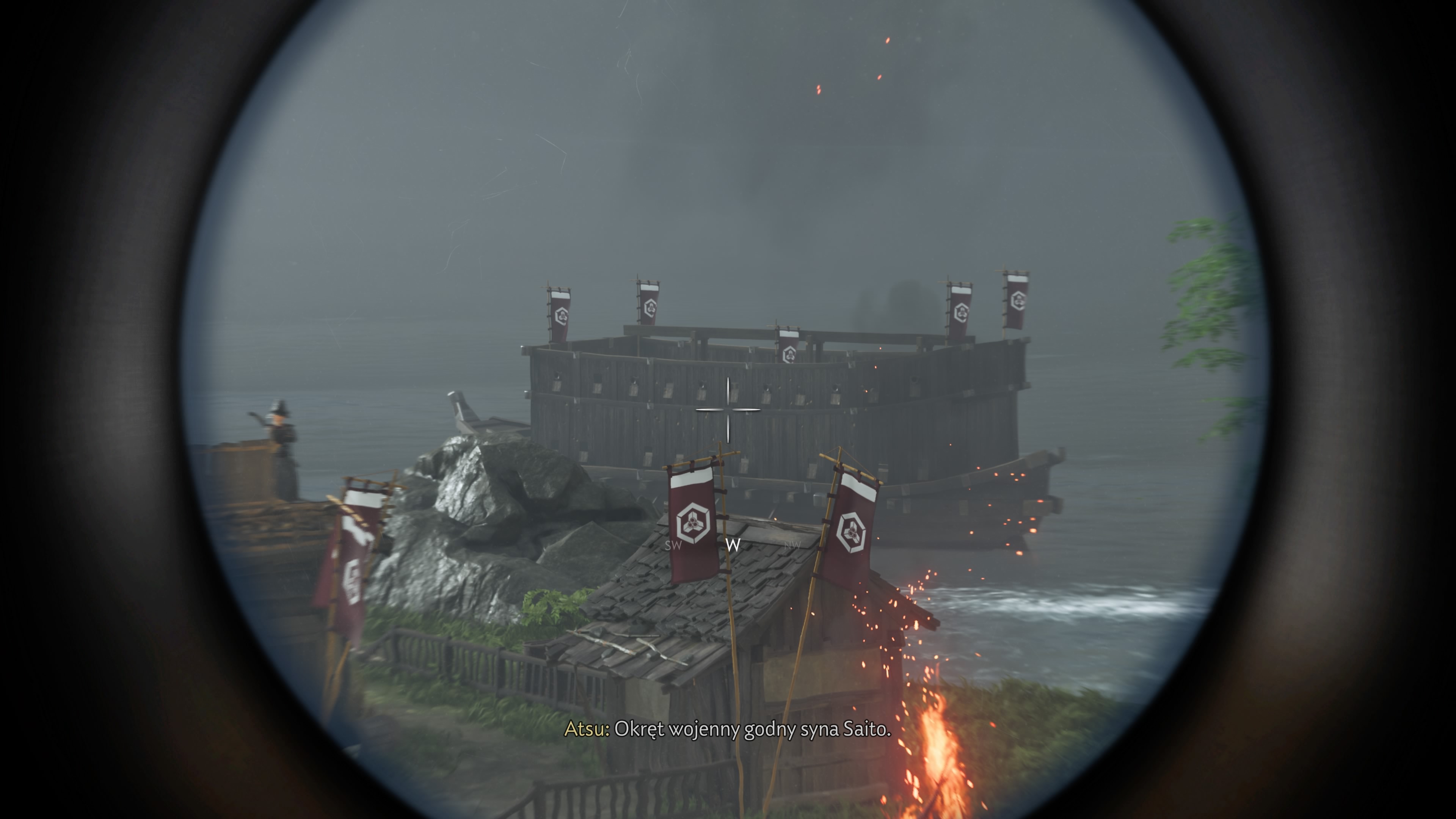 Ghost of Yotei - Echa burzy: Port Benten, rezydencja Jubeia, zbrojownia, lekarstwo, latarnia, Smok