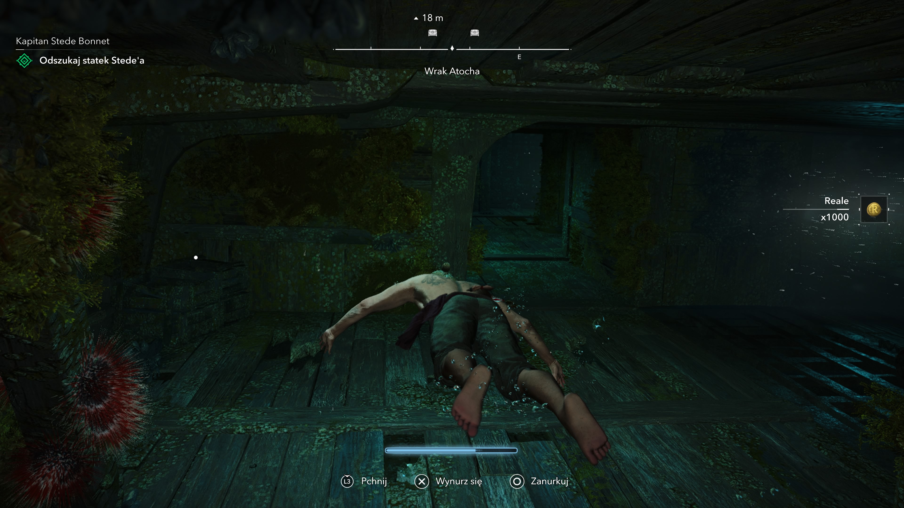 Assassin's Creed Black Flag Resynced - Wrak Atocha: skrzynie i sekrety