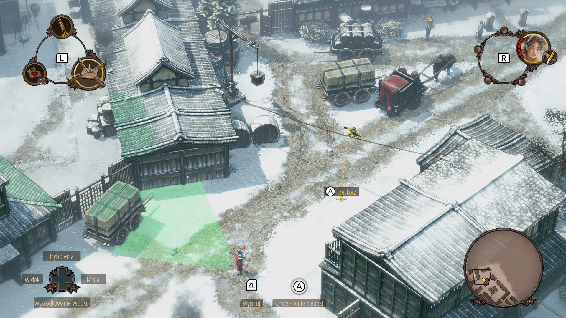 Shadow Tactics: Blades of the Shogun - recenzja Switch 2 - zima i walka