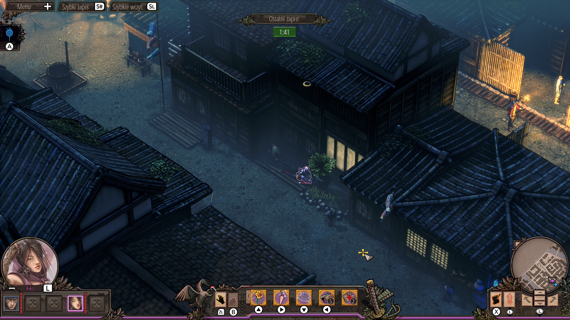 Shadow Tactics: Blades of the Shogun - recenzja Switch 2 - Aiko