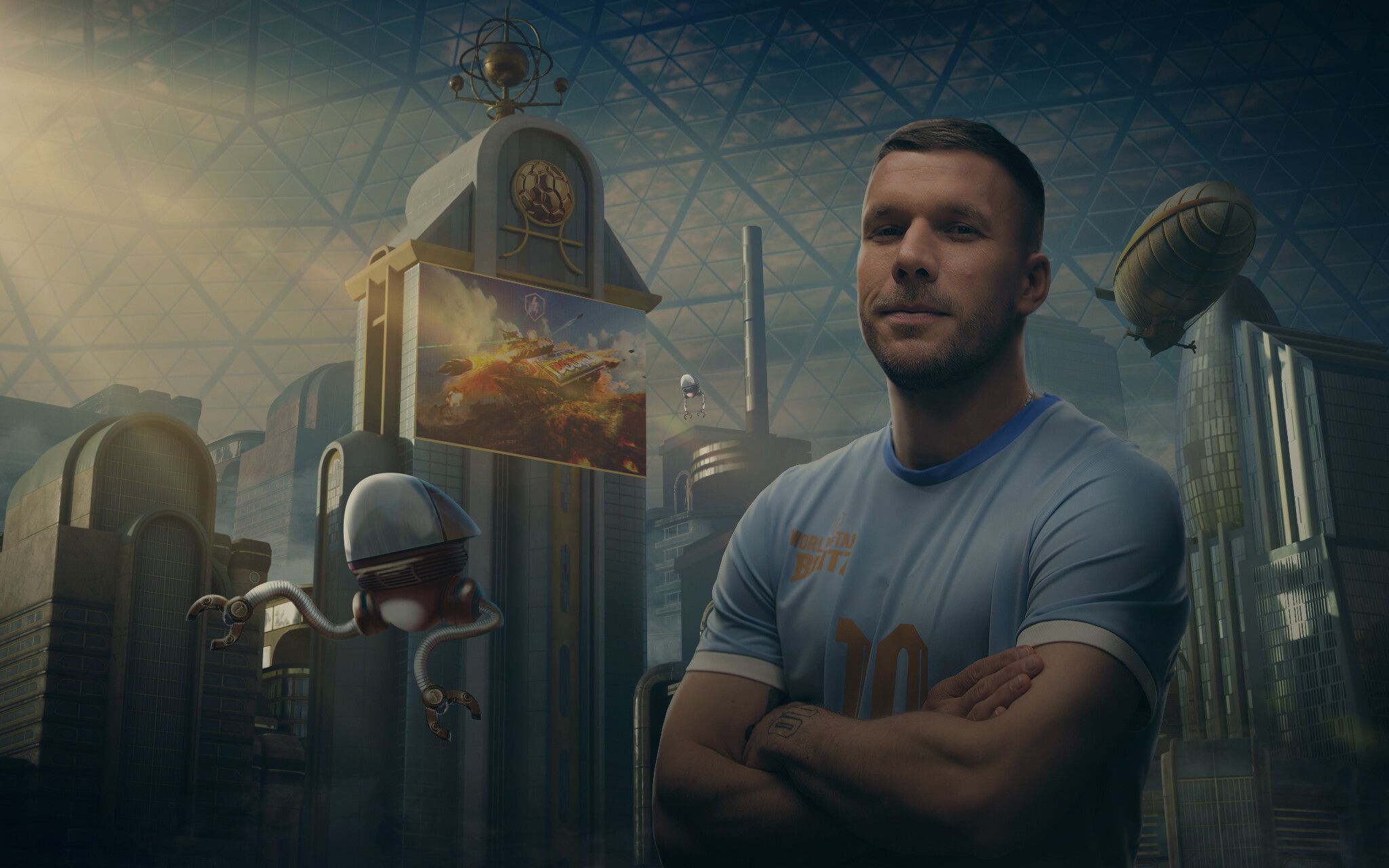 Lukas Podolski w World of Tanks Blitz