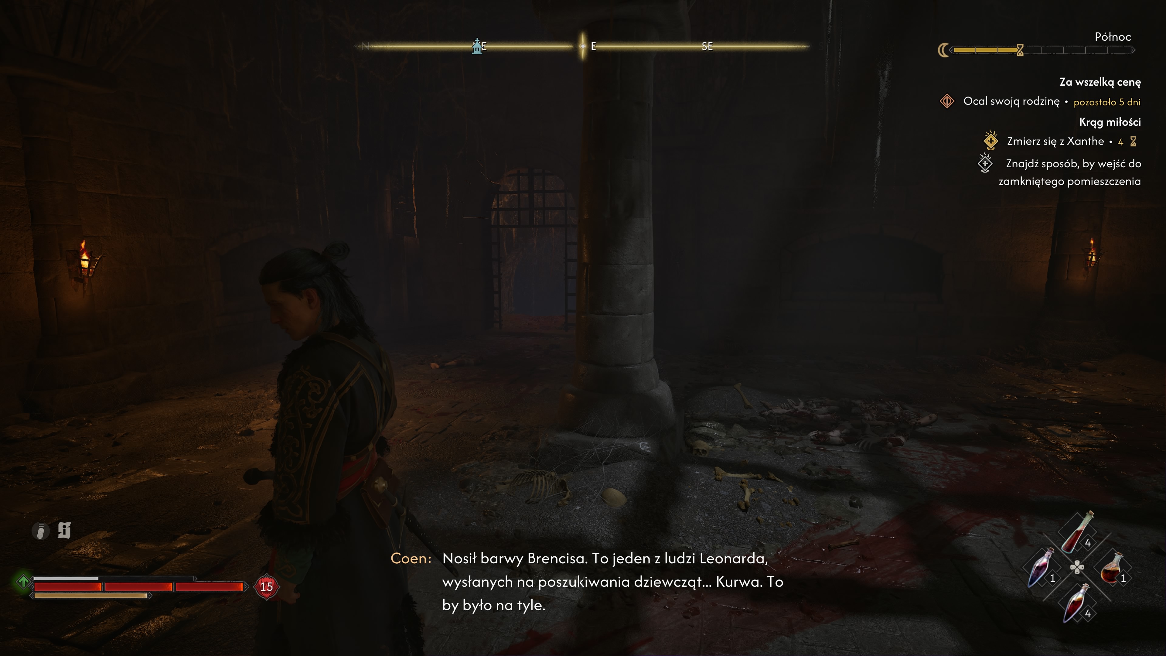 The Blood of Dawnwalker - Krąg Miłości: Xanthe, Leonard, Chariklea, latarnie, forteca, Iasmina