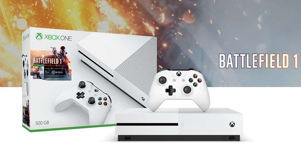 Xbox One S. Tak tanio jeszcze nie było. Walmart oferuje pakiety z Battlefield 1 w rewelacyjnej cenie