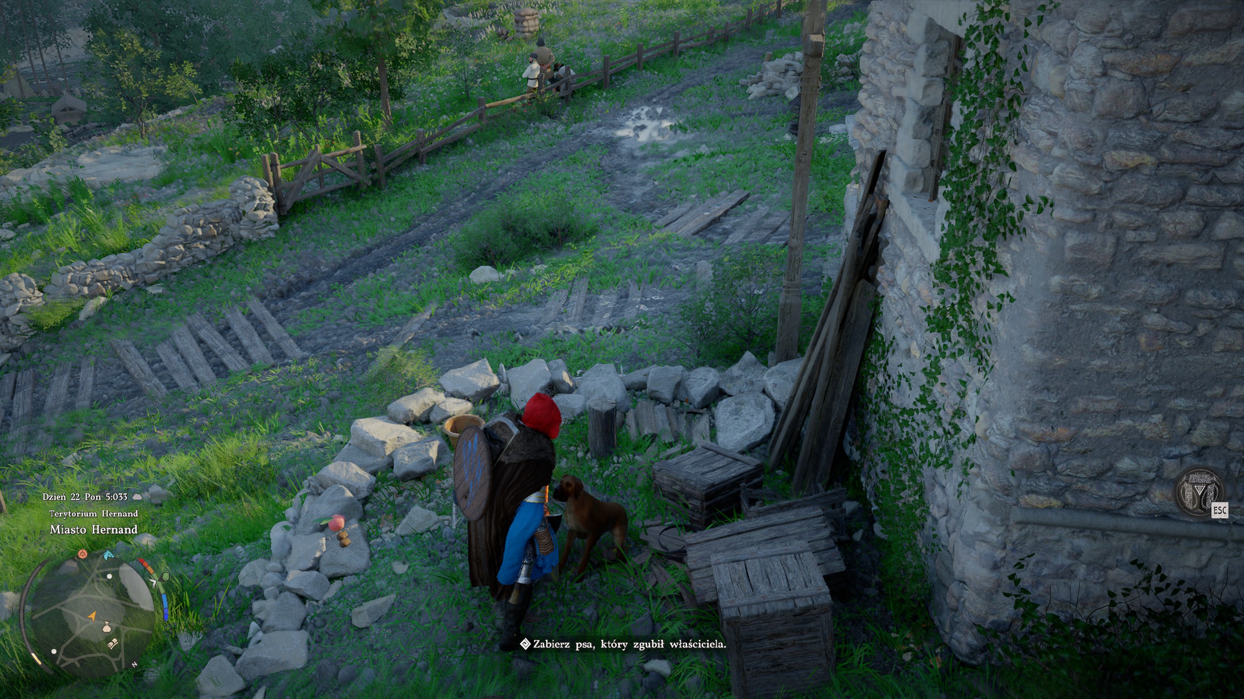 Crimson Desert - Maruda i uparciuch: Andrew, Naira, kłótnia, brązowy pies, miasto, chude mięso