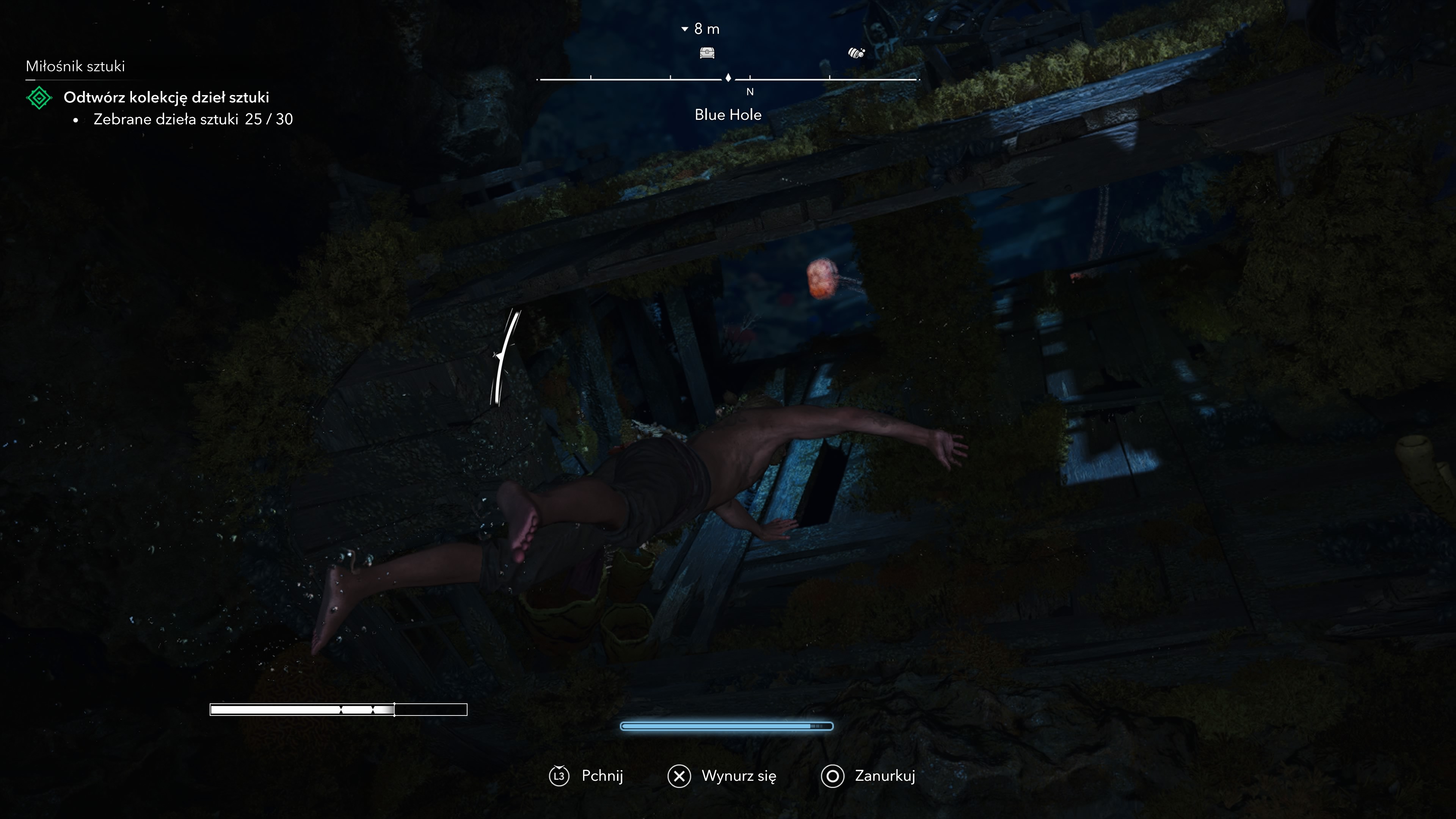 Assassin's Creed Black Flag Resynced - Blue Hole: skrzynie i sekrety