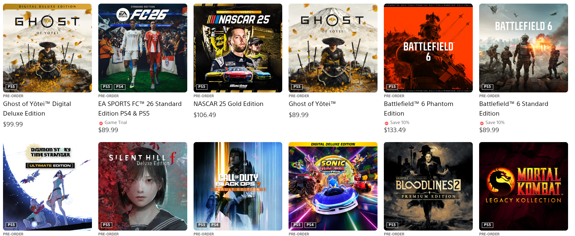 Ghost of Yotei Preordery Kanada