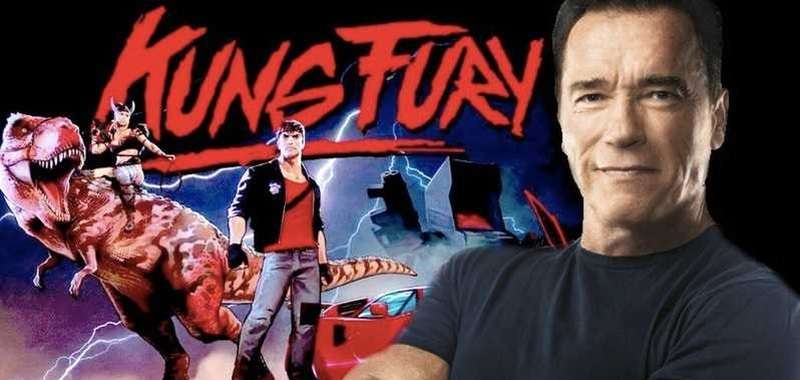 Kung Fury 2 na pierwszym zdjęciu. Arnold Schwarzenegger jako prezydent