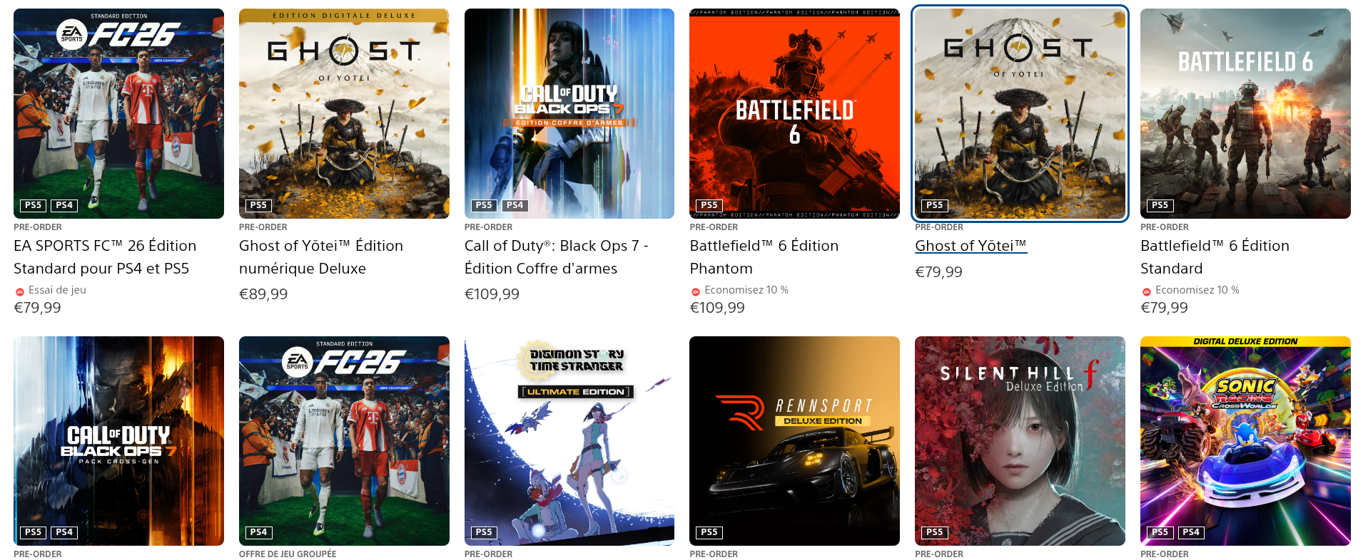 Ghost of Yotei Francja preordery