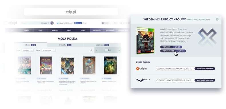 CDP.pl rezygnuje z wirtualnej półki. Klienci mogą stracić kupione gry, filmy, czy też książki