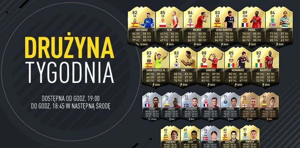 Drużyna tygodnia FUT w FIFA 17 - tydzień 2