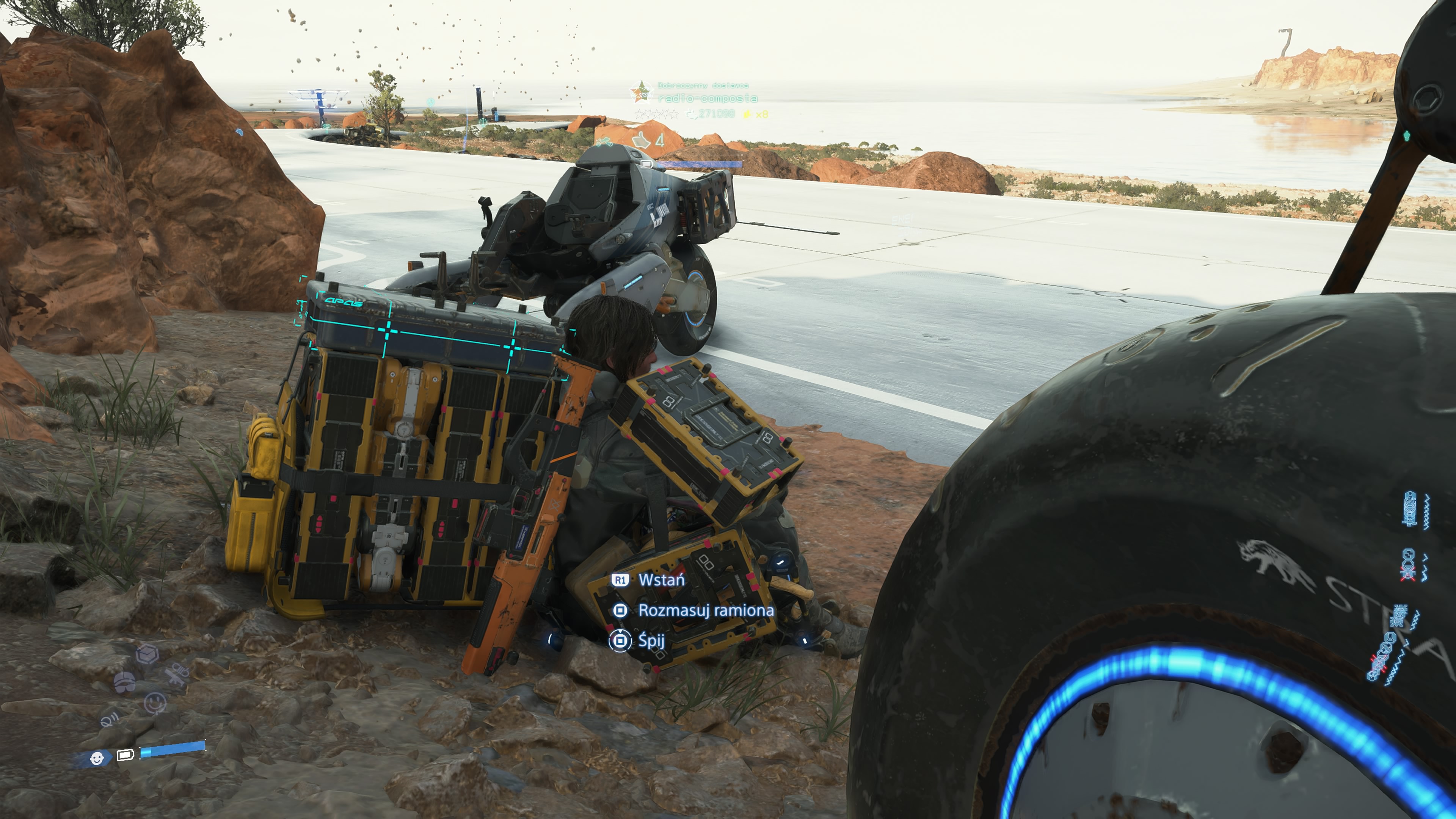 Death Stranding 2 - Zlecenie 109 i 110: Dowód ataku Łowcy Duchów, Jeździec bez Głowy, Pułapka, Motocykle