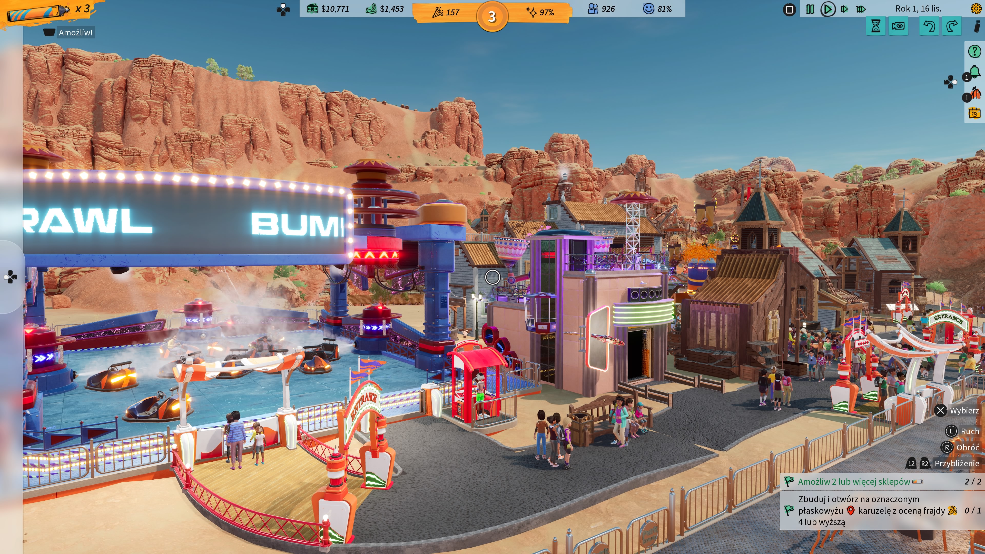 Park Beyond - recenzja gry. Budynki
