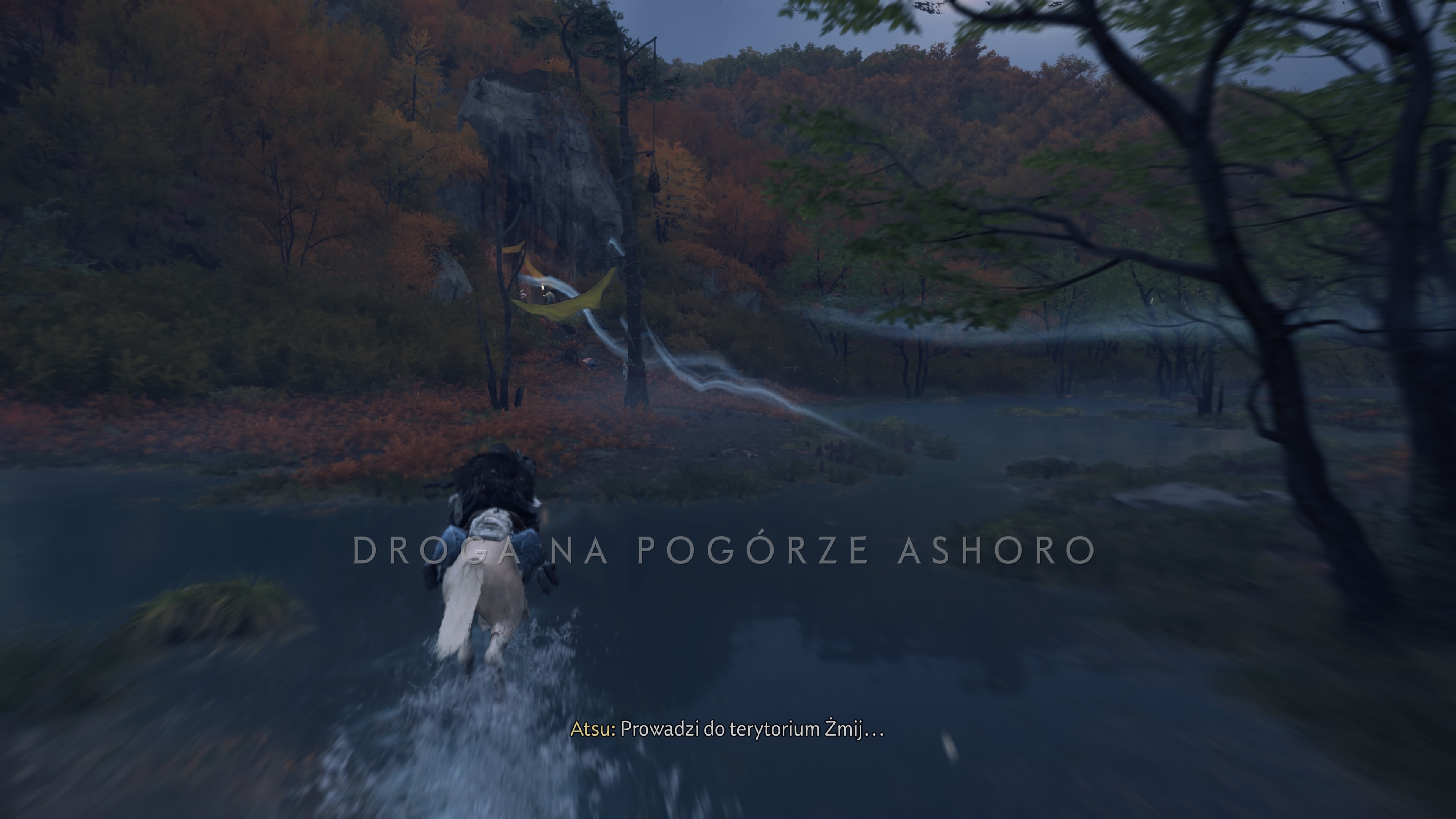 Ghost of Yotei Echoes of Sekigahara - Sowita nagroda: start DLC, Nagato, Pogórze Ashoro, Żmije